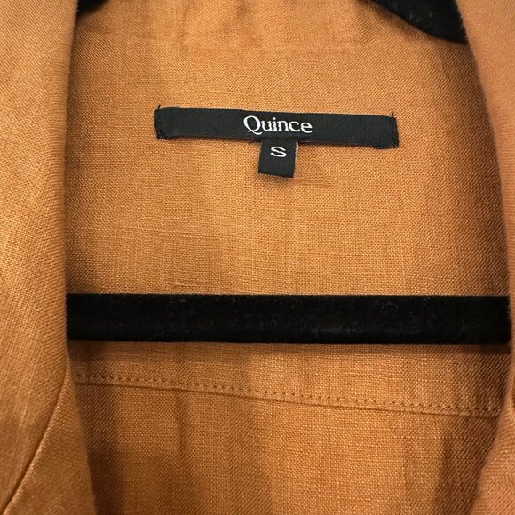 Quince Linen Dress In Excellent Condition - Picture 4 of 4